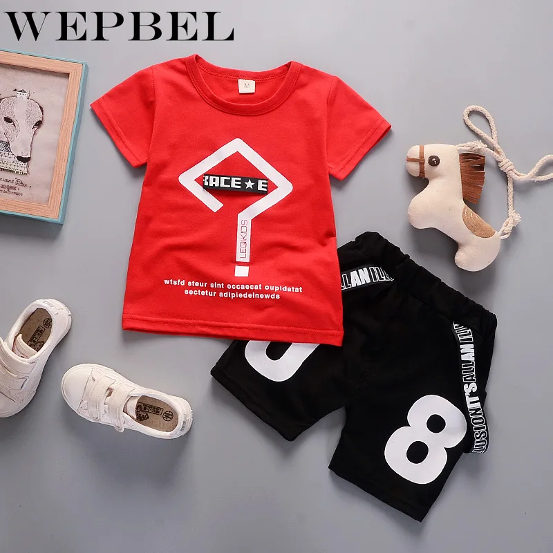 WEPBEL/комплект одежды из 2 предметов для маленьких мальчиков Одежда хлопковые