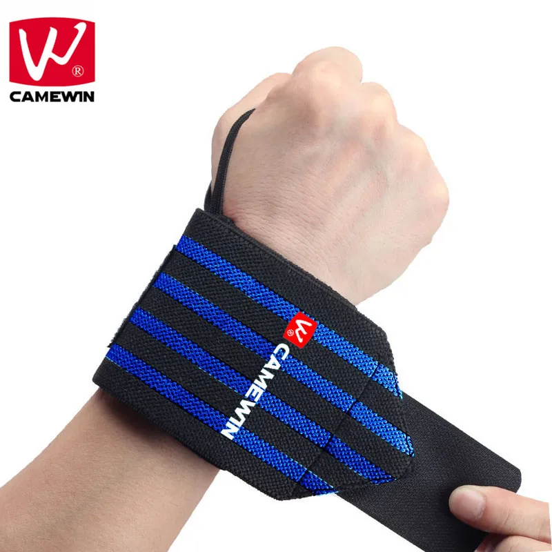 Бренд CAMEWIN 2 шт. спортивный браслет для тяжелой атлетики тренажерного зала
