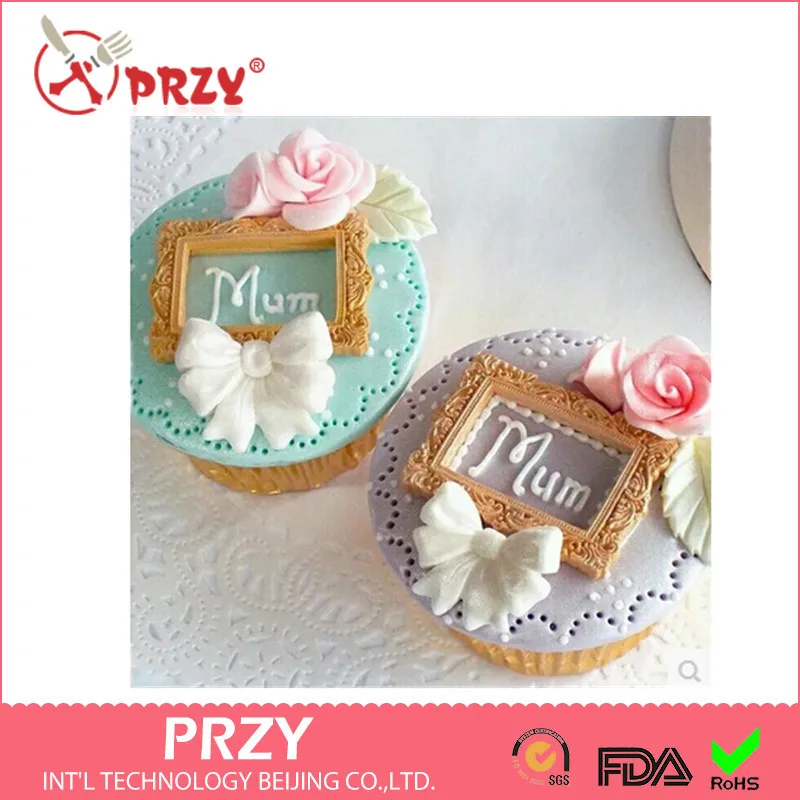 Женская овальная рамка фоторамка зеркальные инструменты для украшения торта из