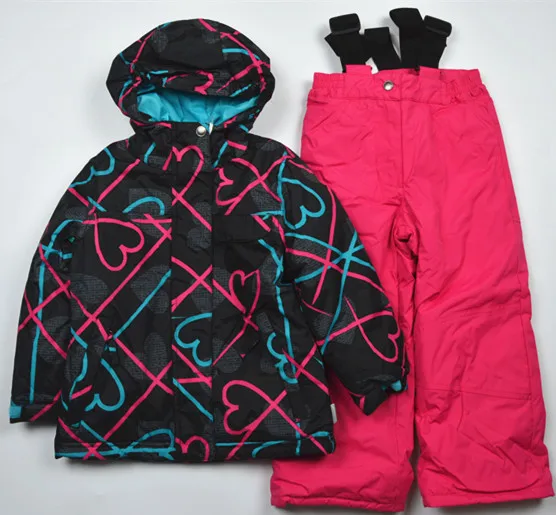 Детский лыжный костюм плотный водонепроницаемый для мальчиков и девочек