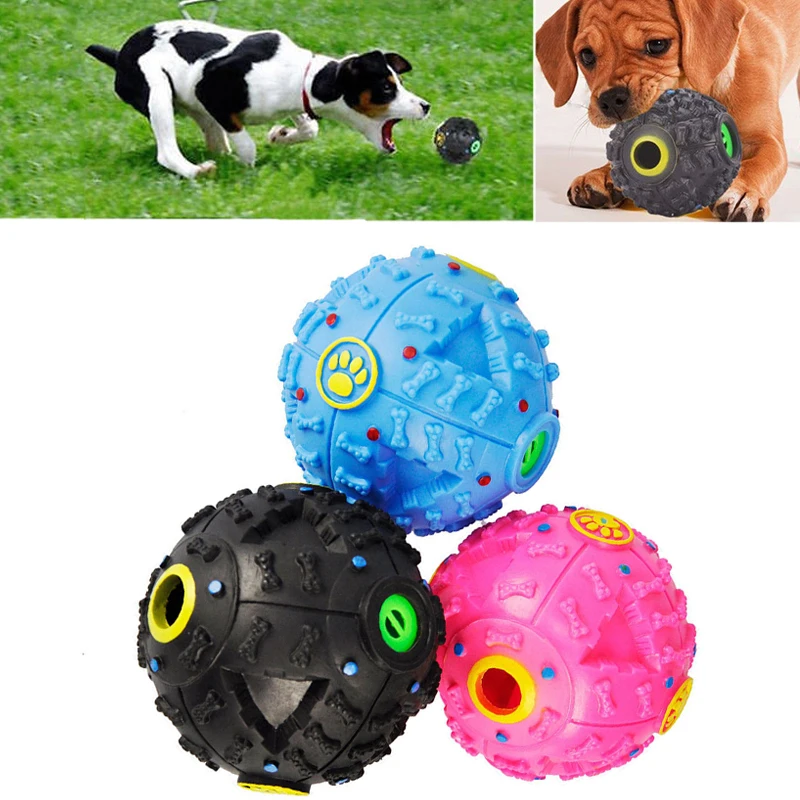 1 PC Pet ActivityTraining собаки шарика Tough удовольствие звук хихикать жевать игрушка