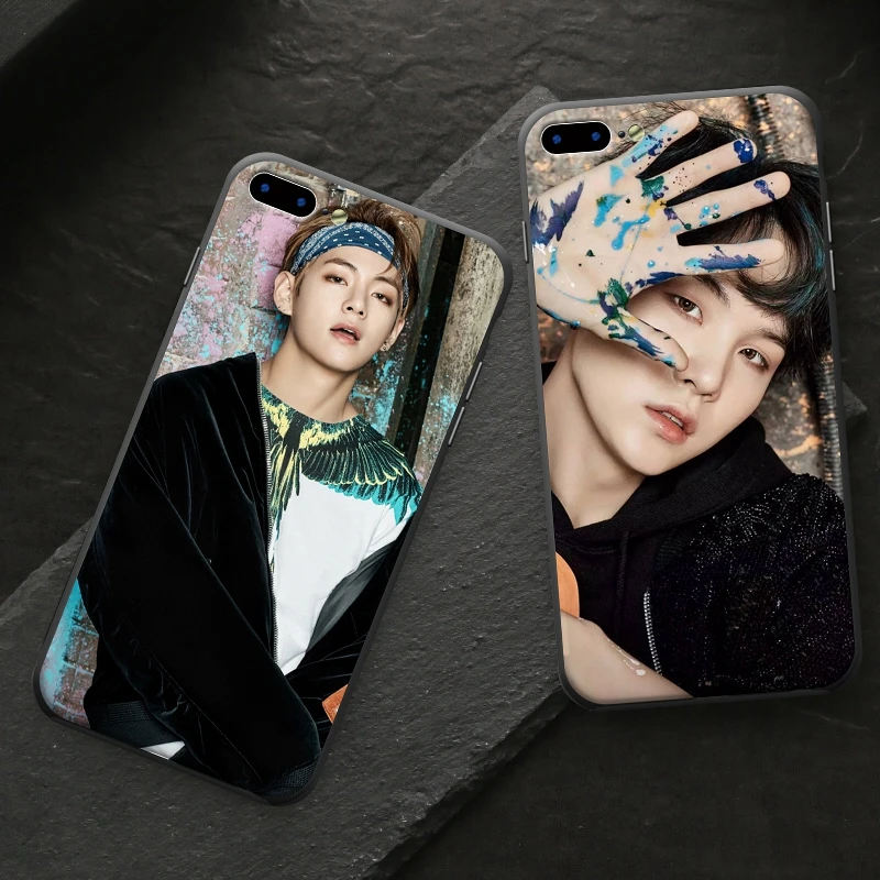 BTS Bangtan мальчиков Новое поступление модные чехол для телефона iPhone 8 7 6 S Plus X 10