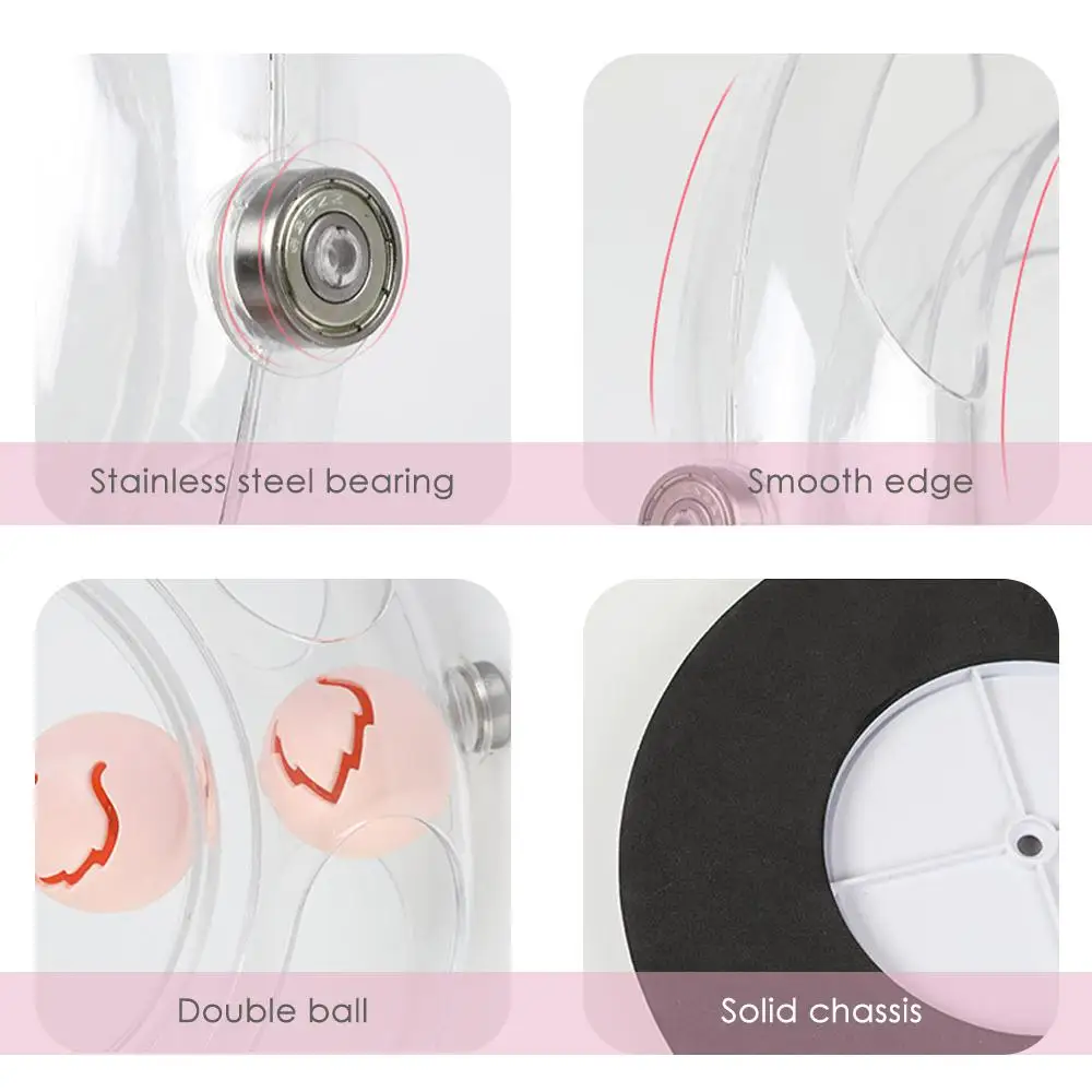 Cat Interactive Toy Turntable Electric Kitten Funny Toys Space Ring Puzzle Pet Play Automatic with 360° Rotating Pet Toy