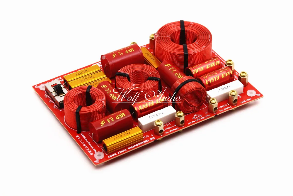 HiFi 3 полосный динамик Частотный делитель твитер/СЧ/НЧ кроссовер сеть|crossover