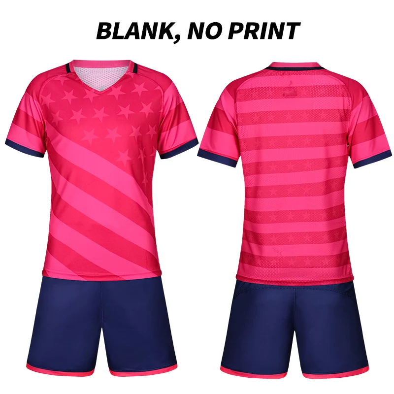 Детская Футбольная Футболка на заказ,, Франция, Camisetas Futbol, Футбольная форма, Джерси, полиэстер, тренировочная спортивная одежда, дышащая - Цвет: Pink