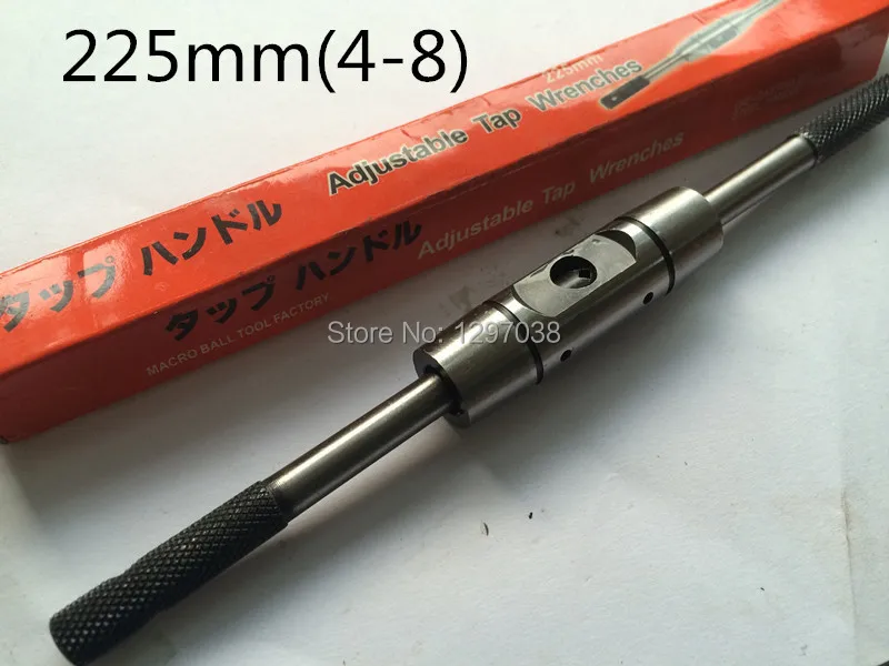 

1pcs Good quality length 225mm M4-M8 Width adjustable tap wrenches Type tool