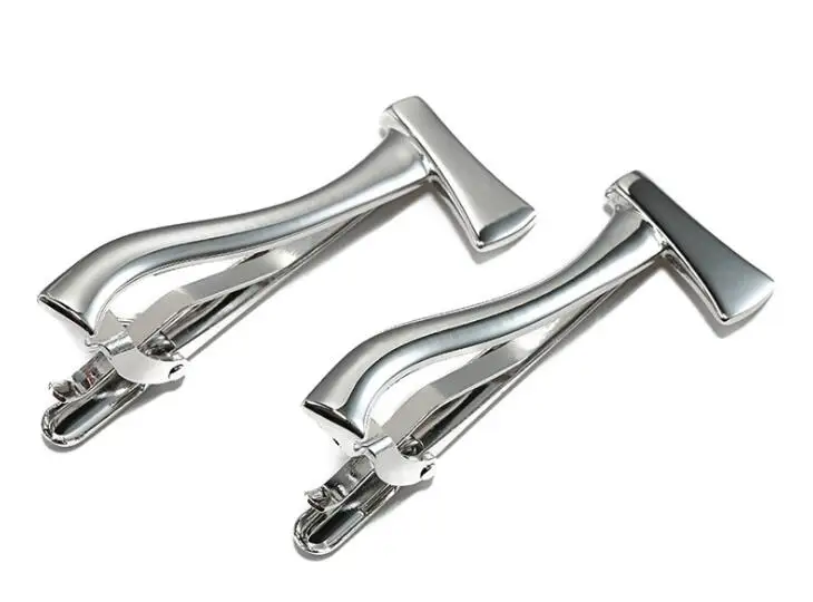 Креативные дизайнерские Зажимы для галстука с топором Серебряные гладкие