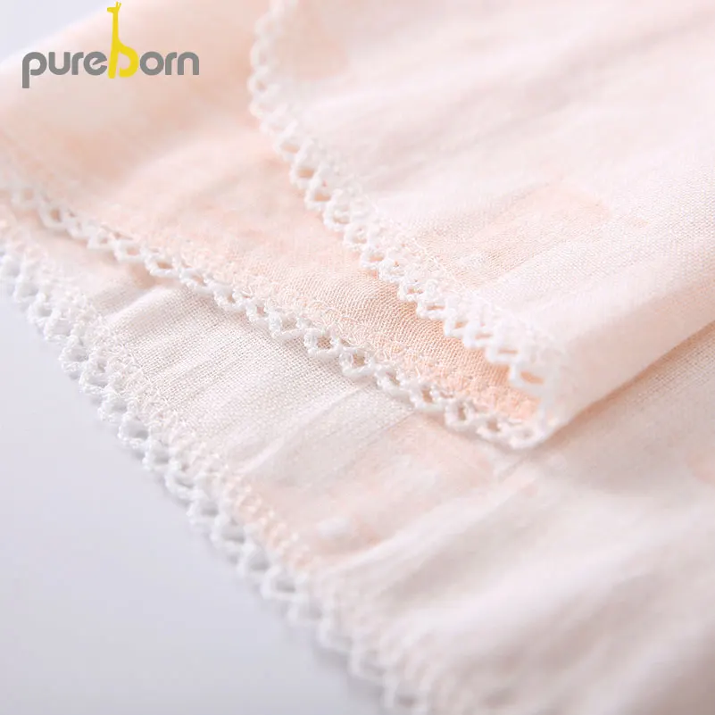 Детское банное муслиновое полотенце Pureborn хлопковое сушильное пляжное детское