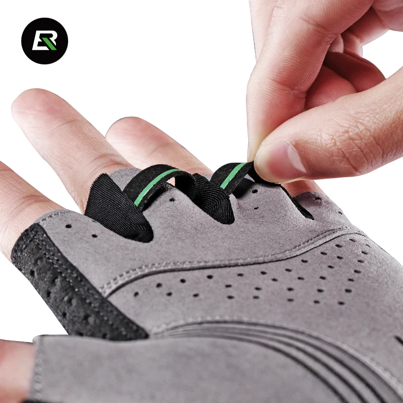 ROCKBROS Велоспорт Перчатки Дорога Велосипед Мужчины Спорт Половина Finger Против Slip