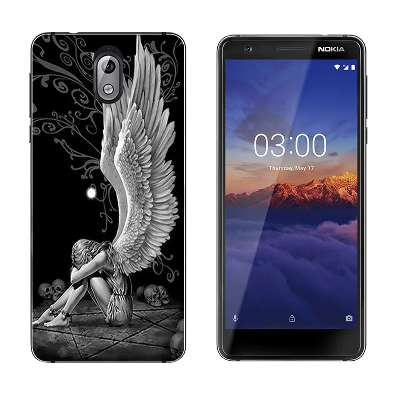 for Nokia 3 2018 Soft Silicone Back Cover DIY Painted Cases TA-1063 TA-1057 5.2&quot Phone Capa Ultrathin Clear TPU Shell |