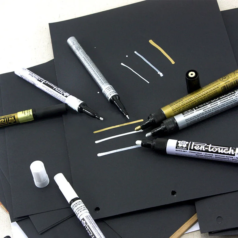 

3PCS/lot Paint pen ( gold, silver and white) high light Mark pen hand-painted Star signature pen