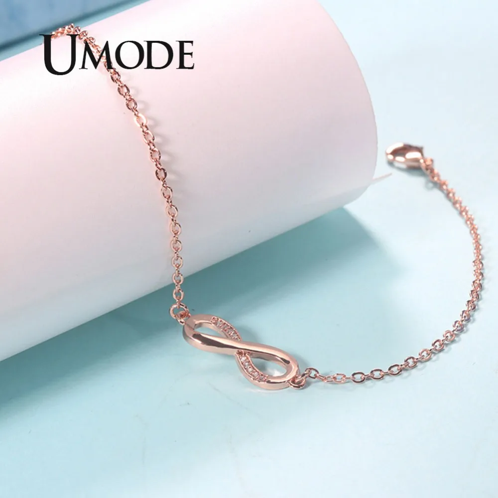 UMODE новый модный прозрачный циркониевый Кристальный браслет для женщин