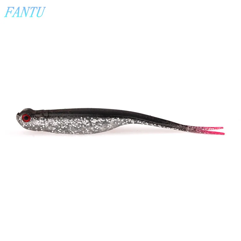 

FANTU Fishing Soft Baits 5g/10.5cm Artificial Fishing Leurre Peche Furcal Soft Lure Fishing Accessories Bass Mandarin Fish 5PCS