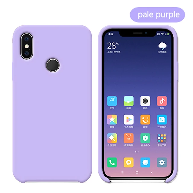 Pale Purple Силиконовый чехол для телефона Xiaomi Mi 9 SE 8 Lite A2 6X9 T Max 3 RedMi K20 5 Plus 4X6 Pro Note 7 Чехол Крышка для телефона Capa - Цвет: Pale Purple