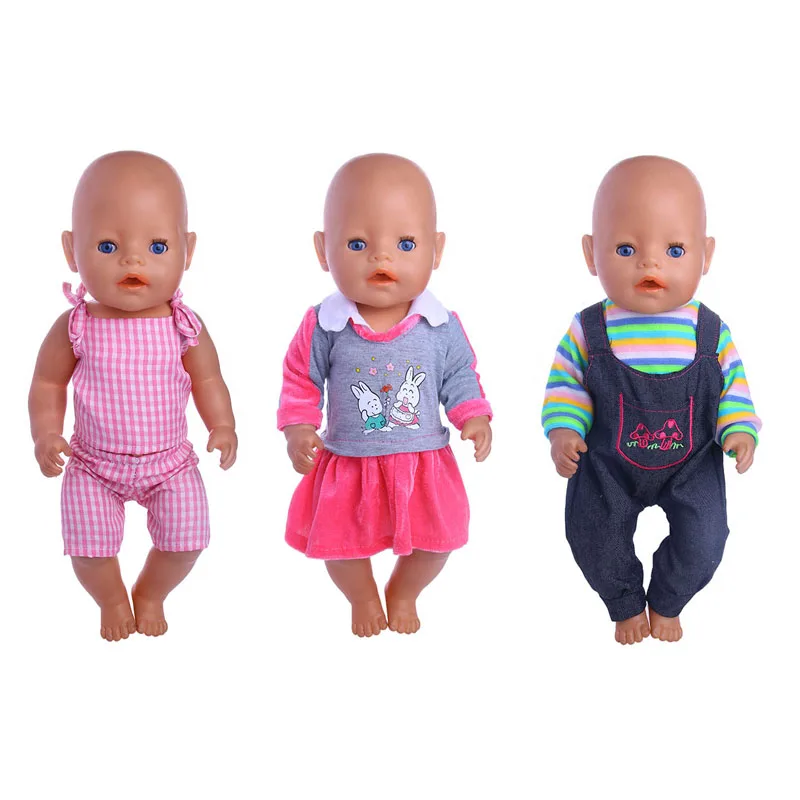 

Новый стиль одежды на выбор подходит для куклы 43 см, лучший рождественский подарок для детей