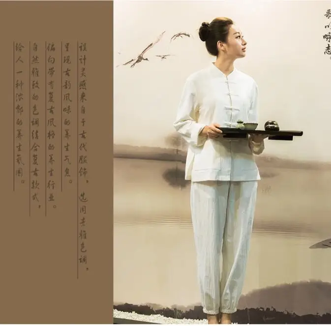 100% хлопок Красота униформа для салона с длинным рукавом массаж форма костюм в