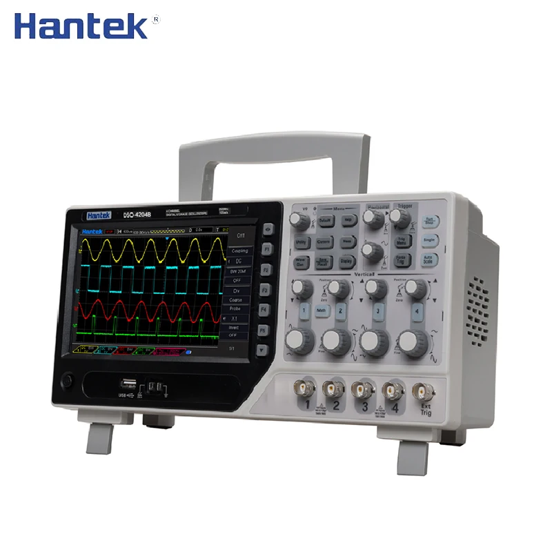 Цифровой осциллограф Hantek DSO4204B 4 канала 200 МГц 1 ГГц/с канальный USB + EXT DVM Функция