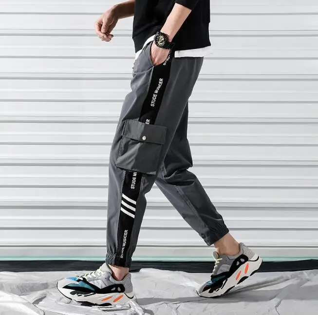 Модные рабочие повседневные брюки мужские спортивные штаны|Брюки-карго| |