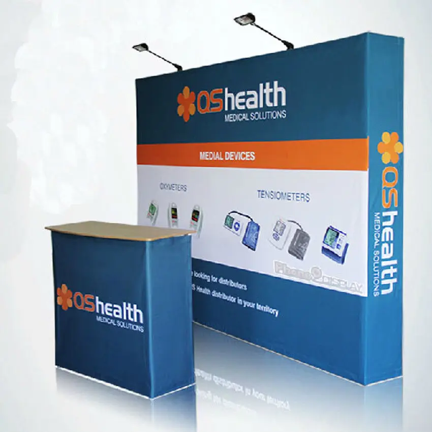 

10ft Straight Custom Fabric Trade Show Display Pop Up Banner Booth Backdrop Wall #22