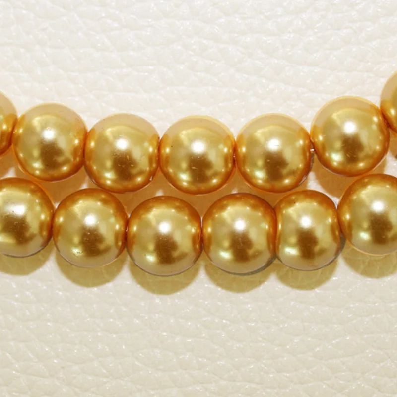 Круглые стеклянные жемчужные бусины разделители 50 шт./лот оптовая продажа 6 мм