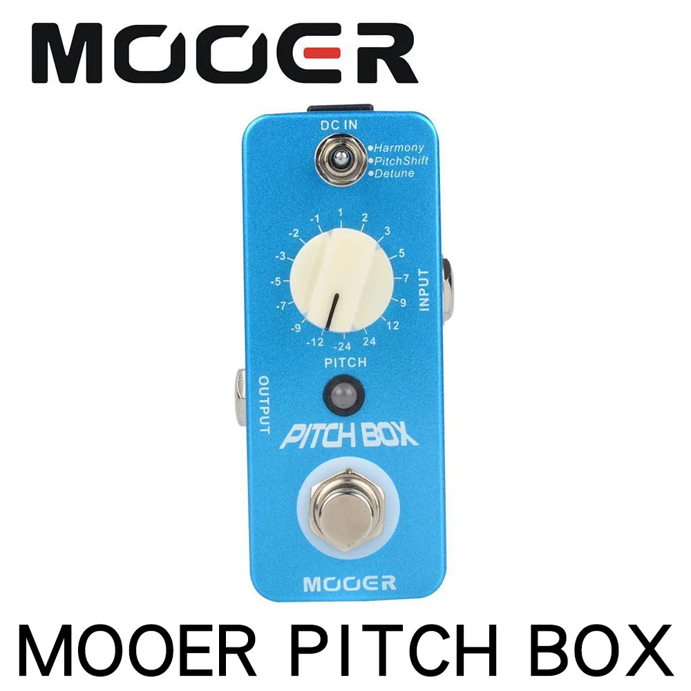 MOOER Pitch Box Compact Effect Pedal Harmony Pitch Shifting Detune 3 Mode True Bypass гитарная педаль с педальным разъемом