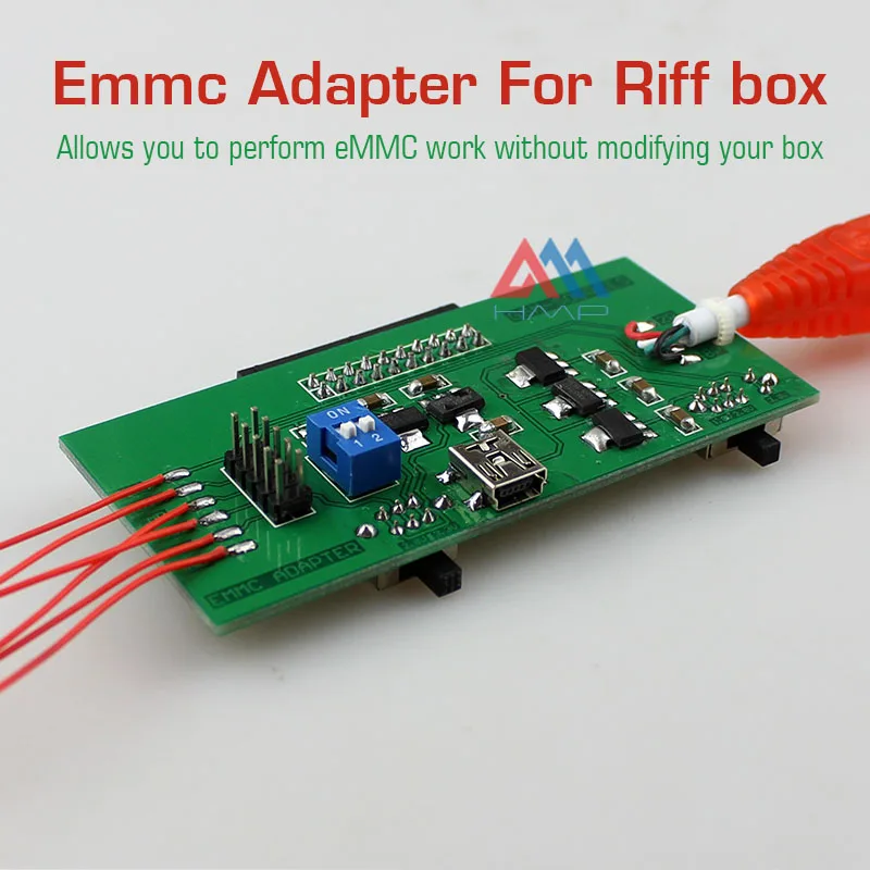2016 Новый выполнить eMMC работы без изменения вашей коробки EMMC адаптер для Riff box jtag