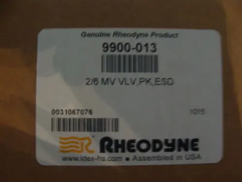 Для RHEODYNE клапан 2 позиция 6 способ ЦТД No деталя. 9900 013|Дисководы гибких дисков| |