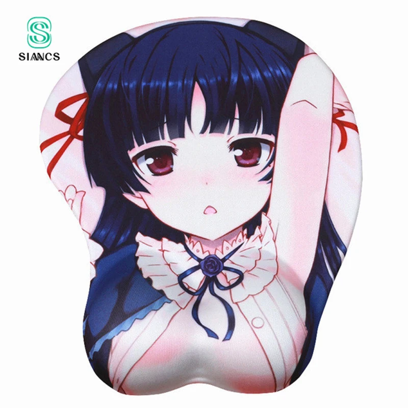 SIANCS аниме креативный 3D коврик для мыши продукт Прямая поставка Pechos Borst Seins