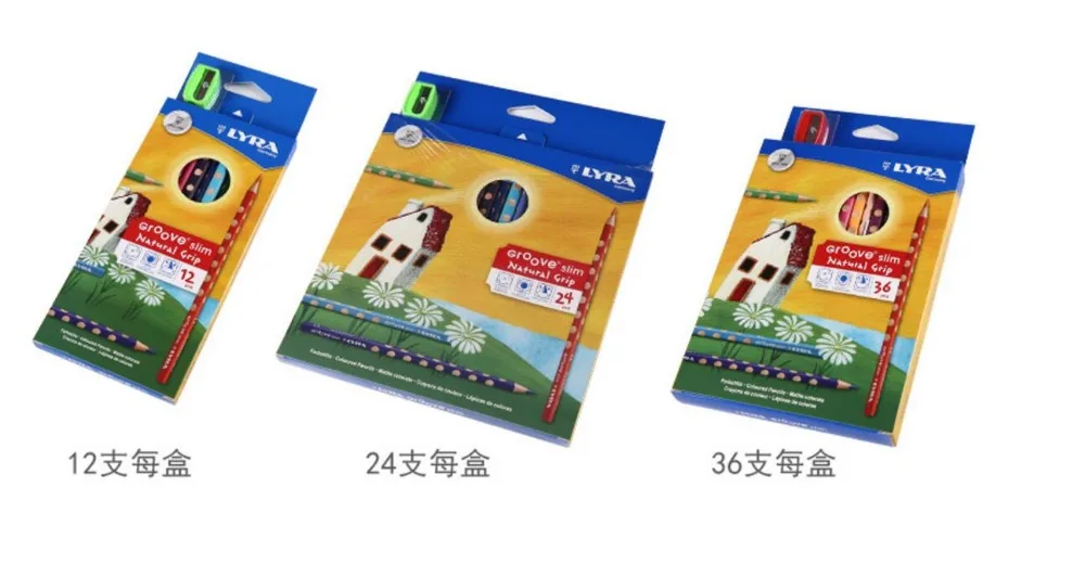 12/24/36 отверстие треугольника Цвет карандаш детского творчества карандаши для