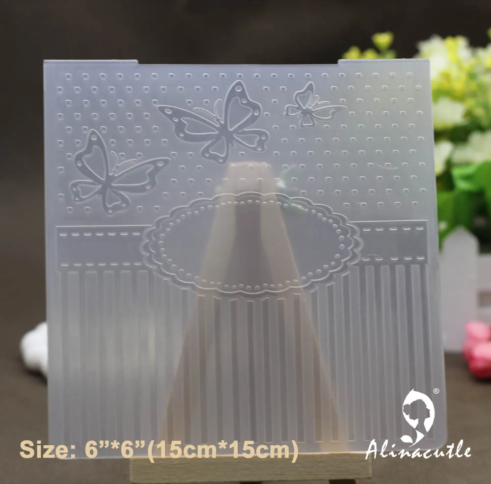 6 &quotx 6&quot пластиковая папка для тиснения Alinacraft Сделай Сам альбом скрапбукинга
