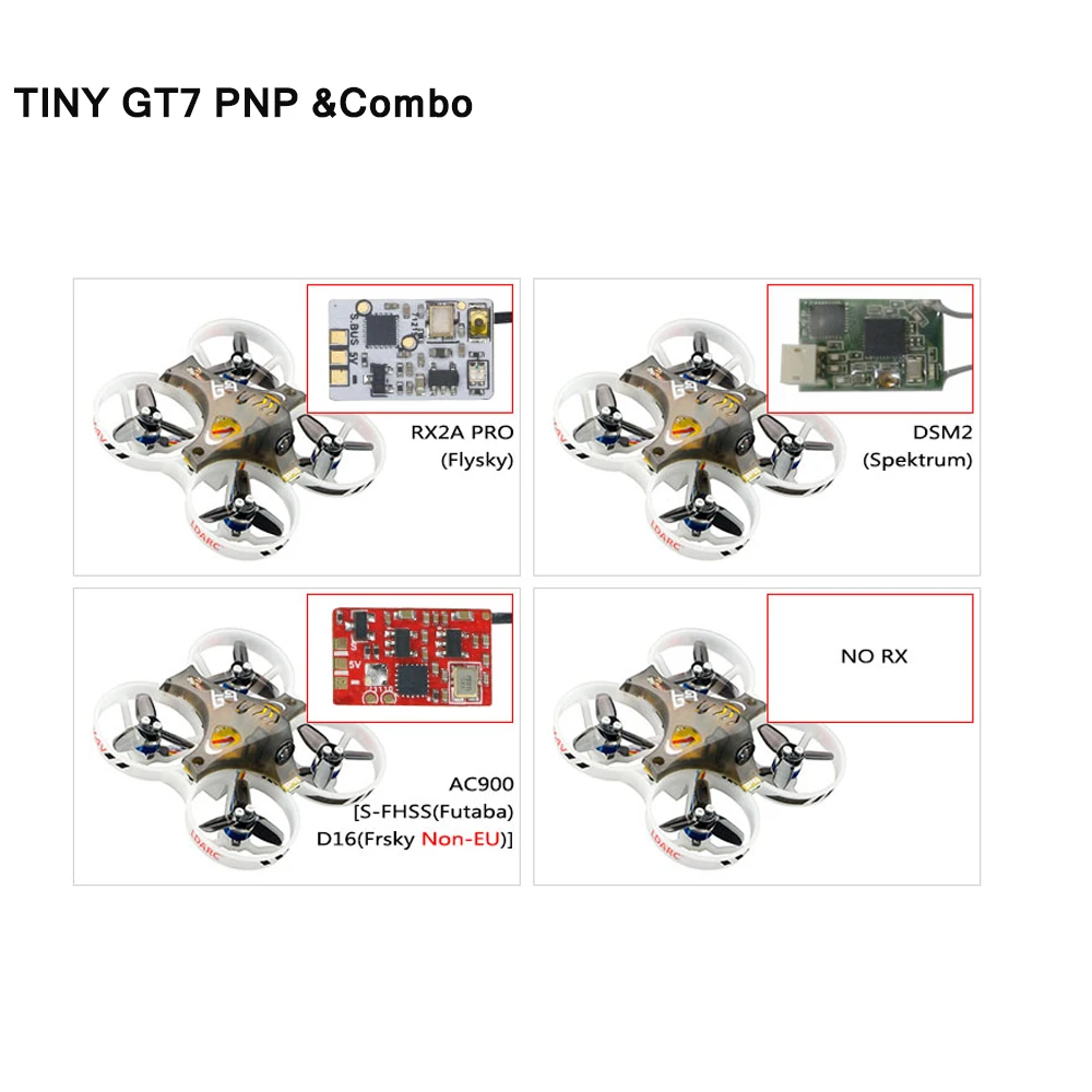 Новое поступление 2018 миниатюрный бесщеточный гоночный Дрон LDARC 2S Power GT7 PNP с