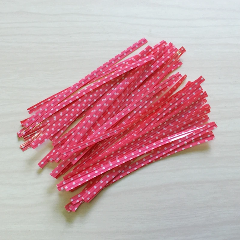 Оптовая продажа (1000 шт./лот) упаковка для выпечки нить упаковки леденцов 6 цветов в