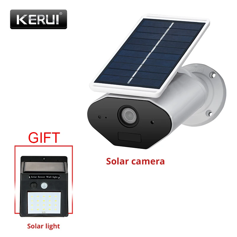 KERUI L4 Солнечная камера для безопасности, беспроводная ip-камера, wifi, водонепроницаемая, 1.3MP, HD IR, ночное видение, солнечная батарея