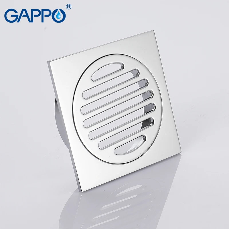 Набор стоков для ванной GAPPO хромированный квадратный сливной настил душа сифон