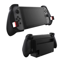 nintend switch grip case with 4 game cards storage ergonomic handle include 4 thumb grips accessories for nintendos switch