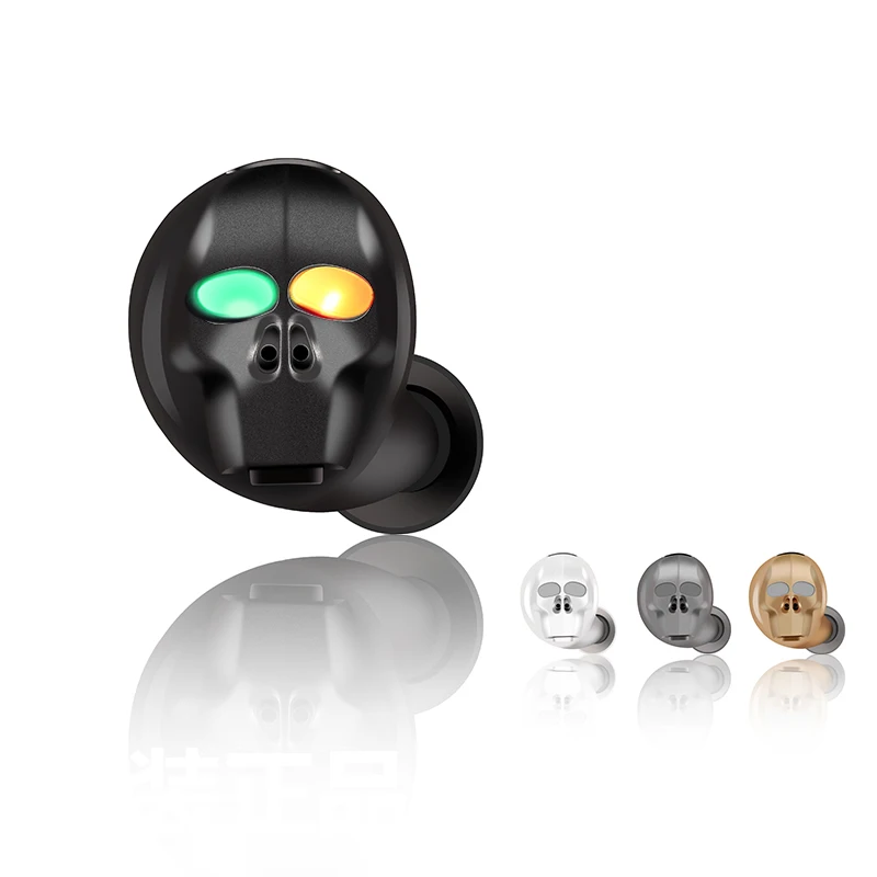 Новый Череп мини беспроводные Bluetooth наушники с шумоподавлением стерео