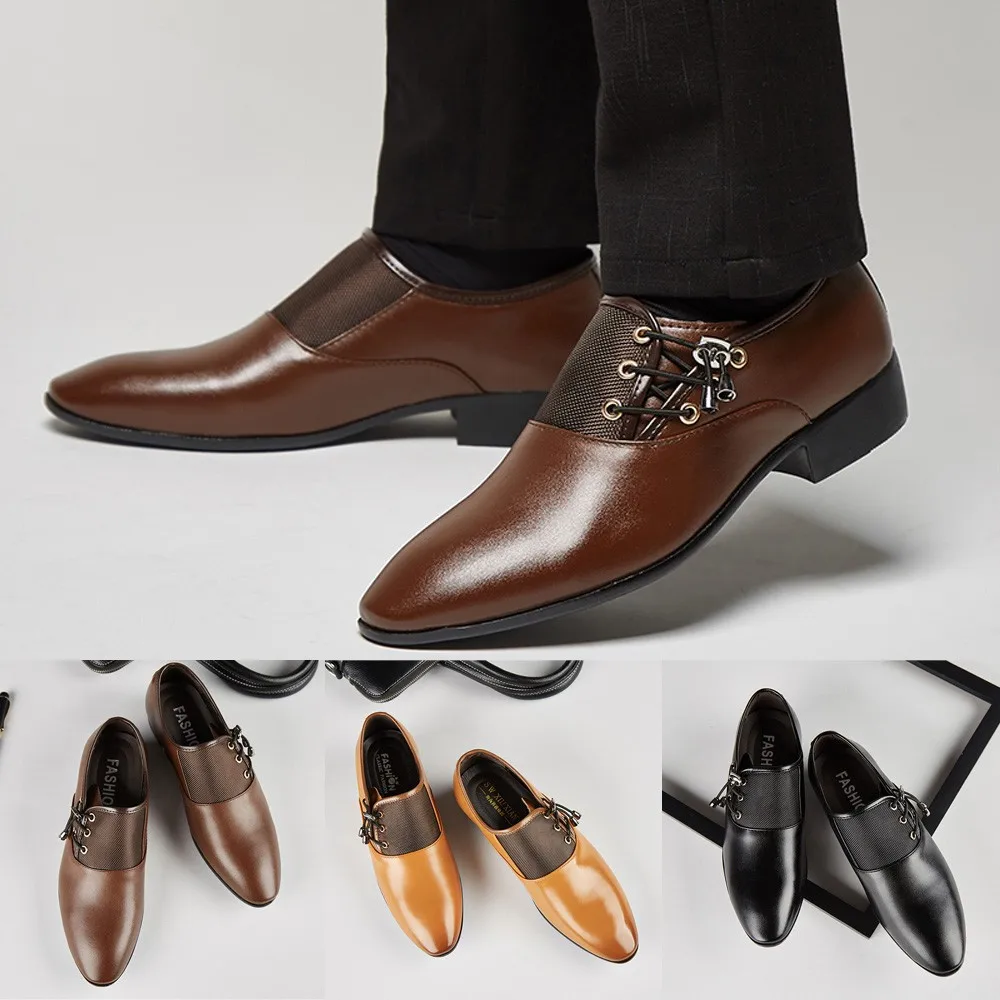 2019 Men's Shoes Modern Classic Lace Up Leather Lined Perforated Oxfords Wedding Suede Canvas Business Formal 38- 47 #0228 | Обувь