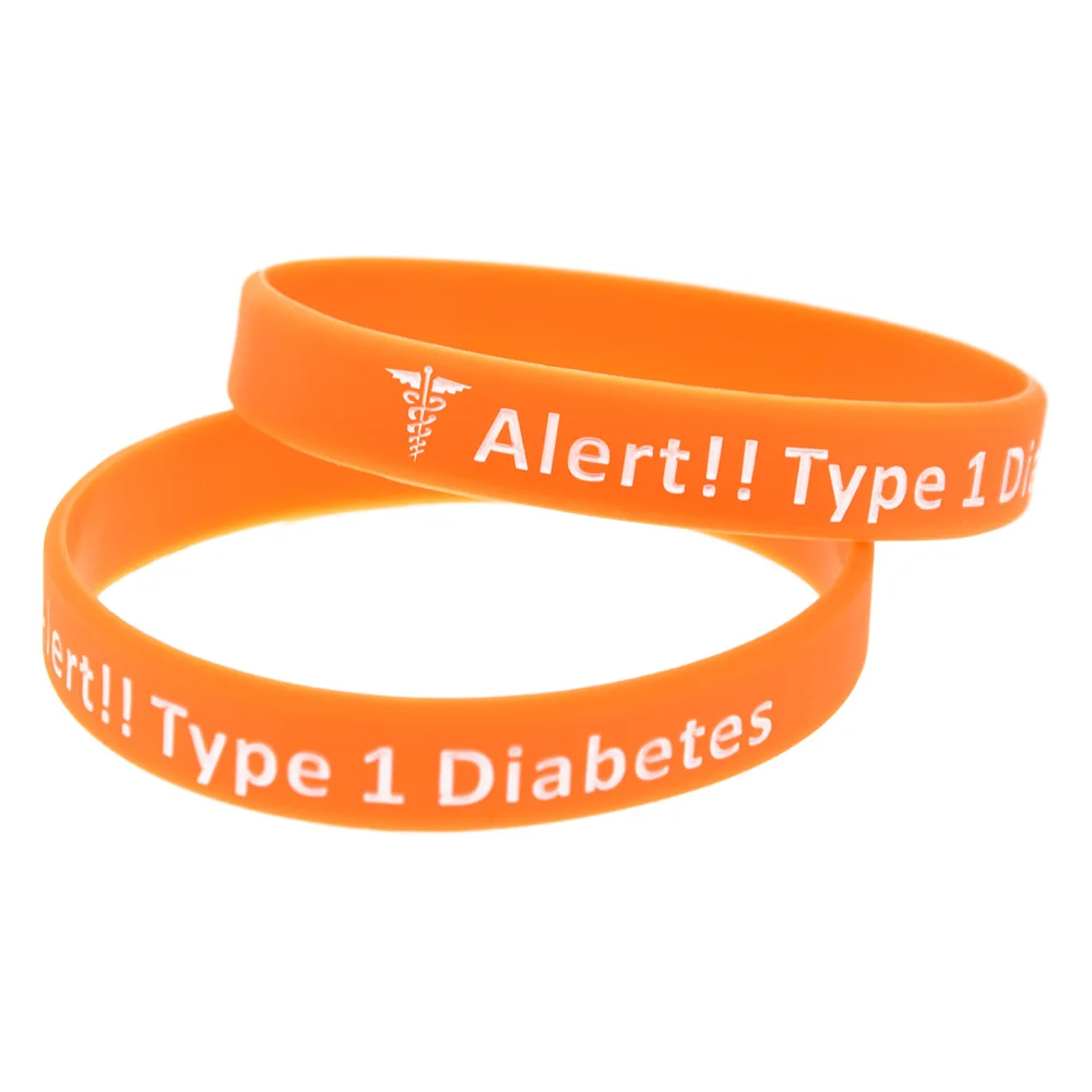OBH 1 шт. силиконовый браслет для диабета инсулина 4 цвета|silicone wristband|medical alert
