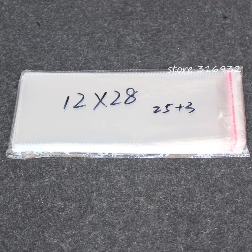 

Прозрачный из целлофана с застежкой/BOPP/Полиэтиленовые пакеты 12*28 см, Прозрачные полиэтиленовые пакеты, пластиковые пакеты, самоклеящиеся, 12...