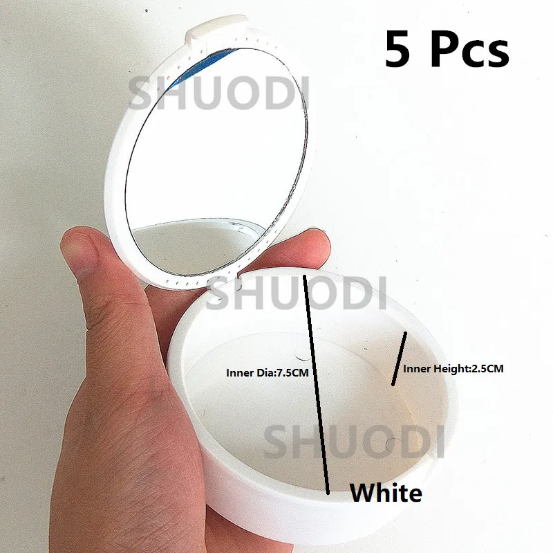 5 шт. с зеркалом протезов Коробка для чистки случае зубные Ложные зубы устройства