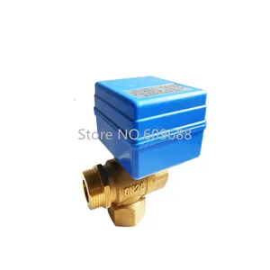 Шаровой кран с электроприводом DN15 DN20 CR01 CR02 CR03 CR04 CR05, латунный, 3 канала, 12 В, 24 В, 220 В