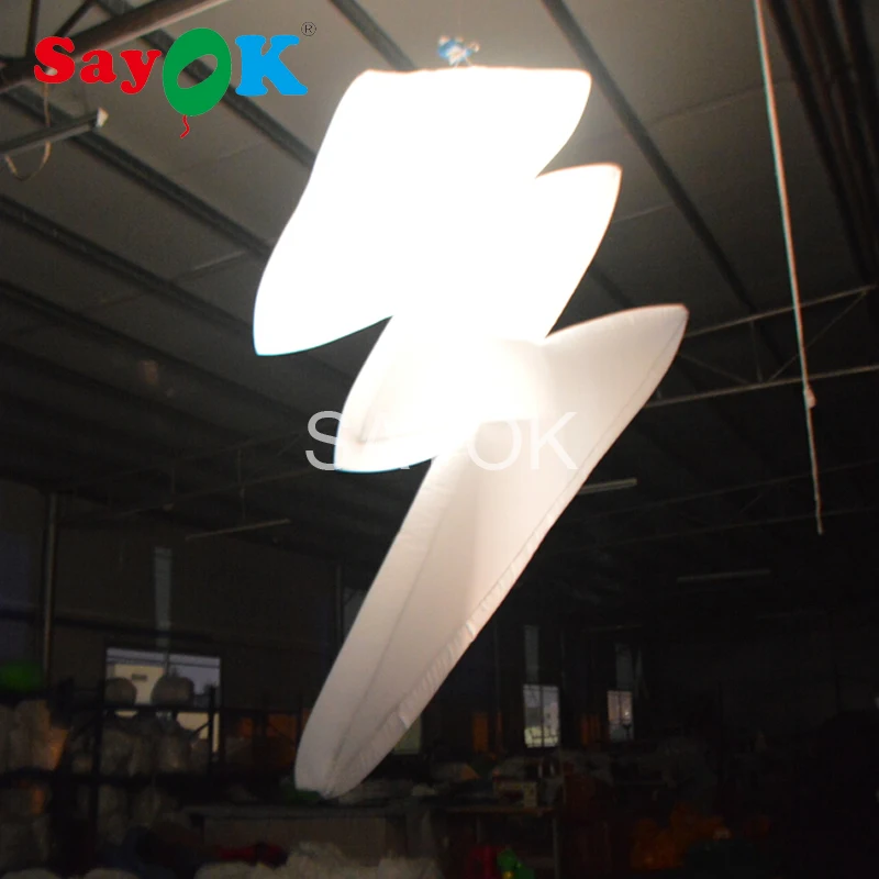 2 м высокой надувной flash надувные Lightning LED украшения светящийся с 16 Цвета для лобби Свадебная вечеринка этап Аксессуары
