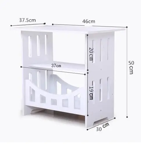 style B L46CM Многофункциональный деревянный стеллаж для хранения Кофейня кофе Настольный набор для чая стол Досуг полка для хранения журналов стол полый резной LW0311546 - Цвет: style B L46CM