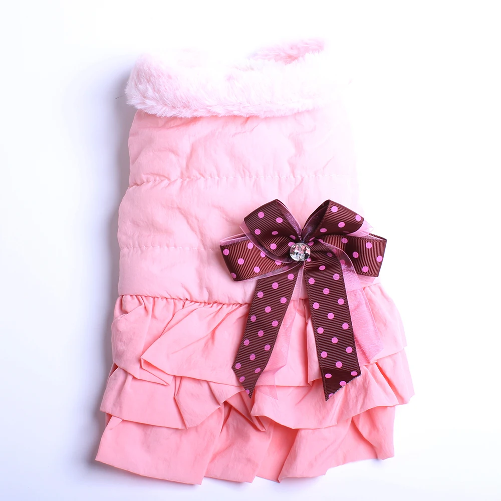 Новое поступление утолщенное теплое платье для собаки дизайнерское пальто с