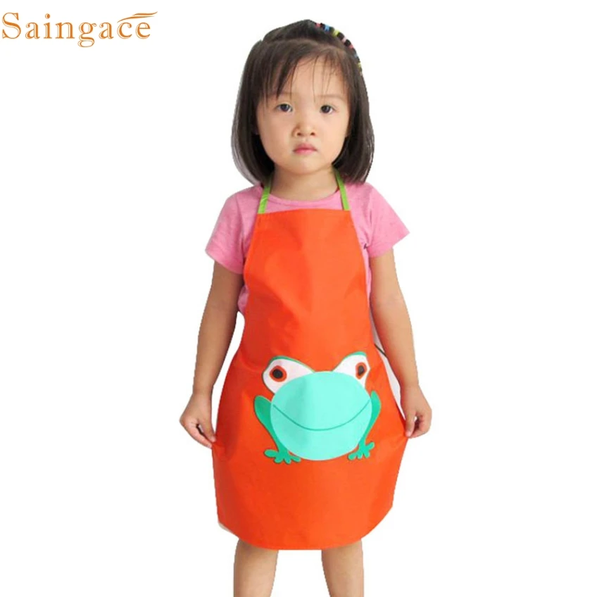 Домашний saingace Awesome 1 шт. Детский водонепроницаемый фартук с принтом краска питье