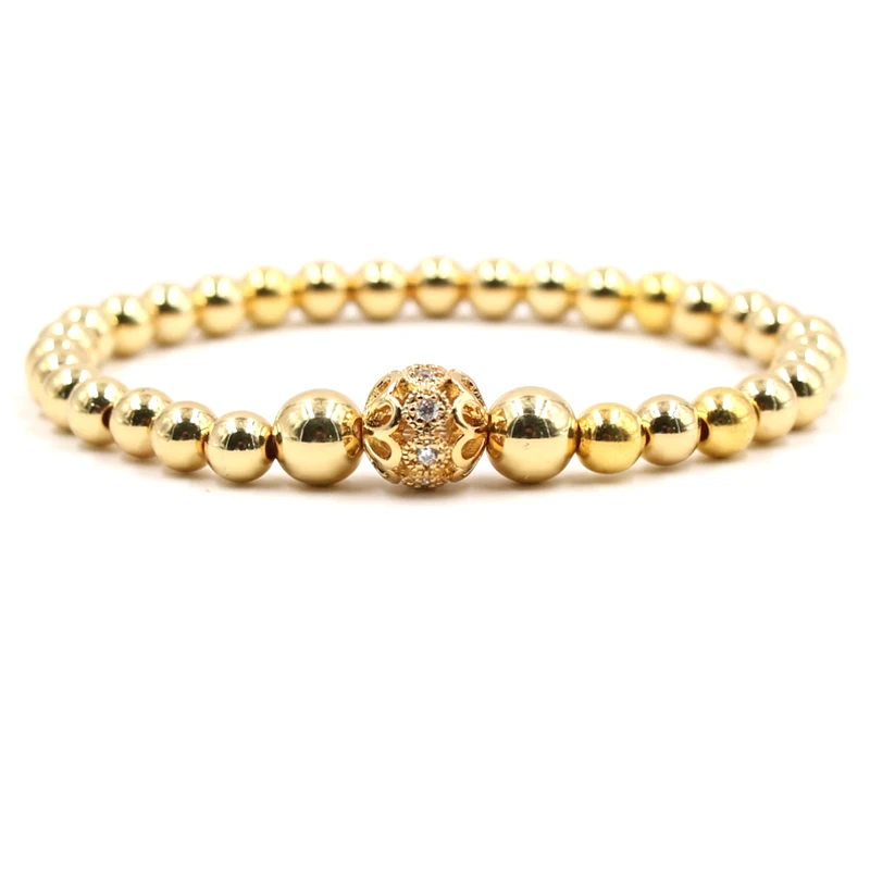 MOREON новый импортный Браслет Микро-инкрустированный циркониевый фонарик шар 6 мм