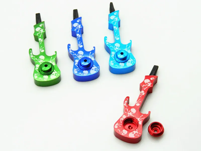 1 шт. Новая мода скрипка стиль металлическая алюминиевая гитара табачная трубка