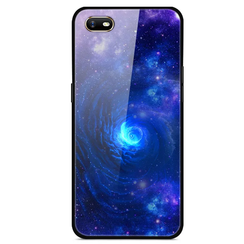 Для OPPO A1K чехол из закаленного стекла жесткий чехол для телефона для OPPO A1K чехол s Мягкий бампер для OPPOA1K A 1K CPH1923 чехол Роскошный - Цвет: 9