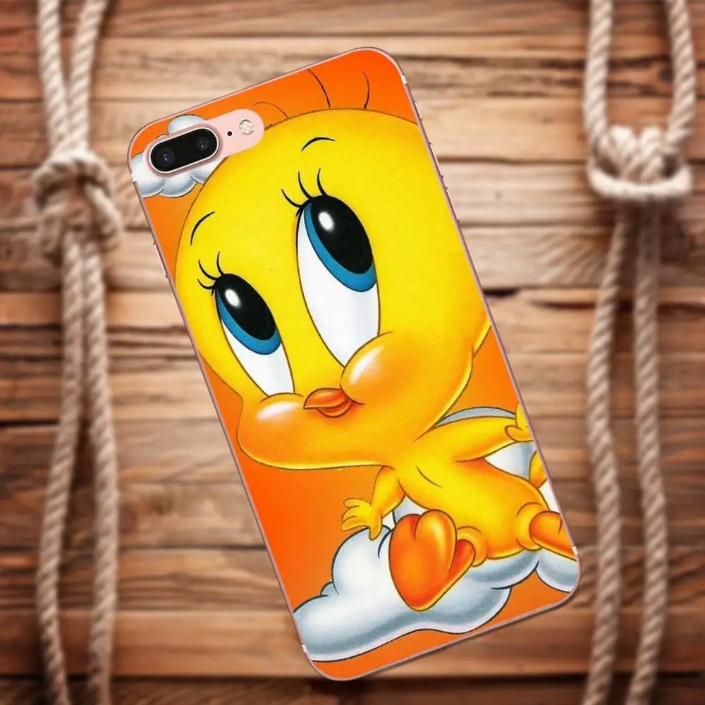 Vvcqod Soft Cell Case For Galaxy Alpha Core Prime Note 4 5 8 S3 S4 S5 S6 S7 S8 S9 mini edge Plus Cute Tweety Cartoon | Мобильные