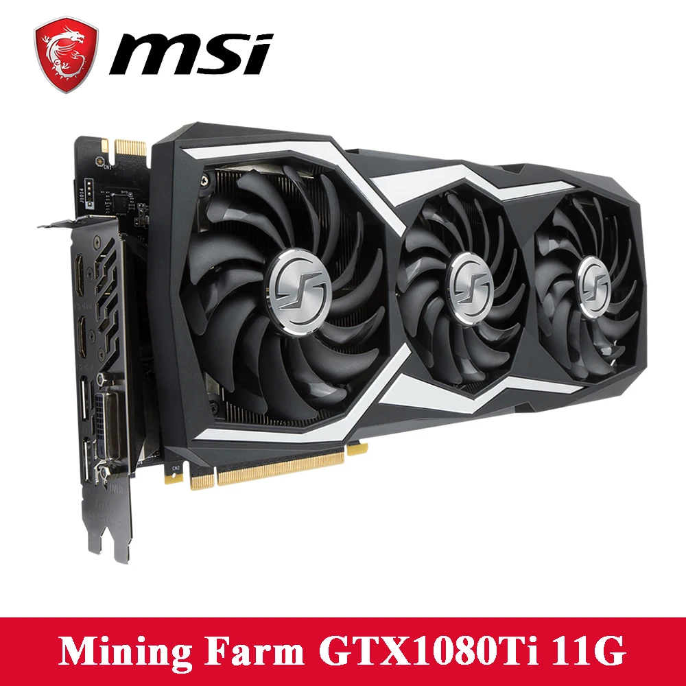 MSI Графика карта GEFORCE GTX1080Ti LIGHTNING X 11 г 11016 мГц 1480 1582 GDDR5X 352bit DirectX 12 16nm видеокарта для